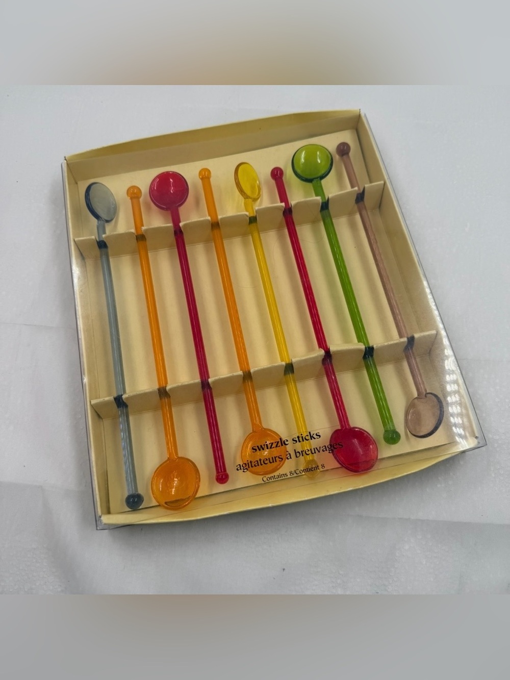 Vintage Pier 1 Art Glass Swizzle Sticks